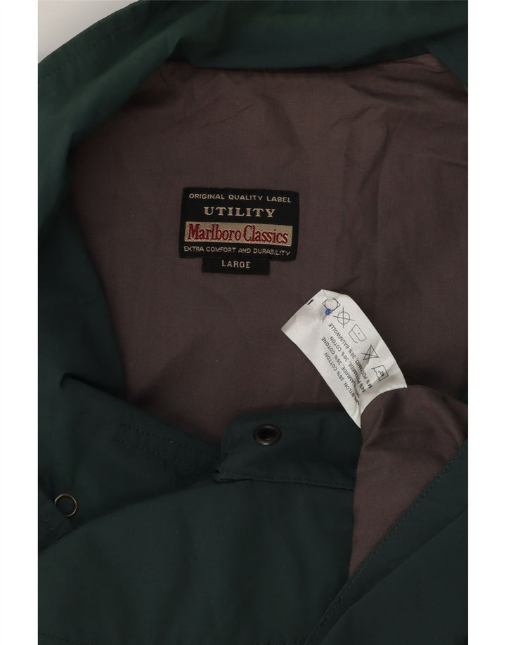 Marlboro Classics Masculino Utility Gilet UK 40 Grande Poliéster Verde