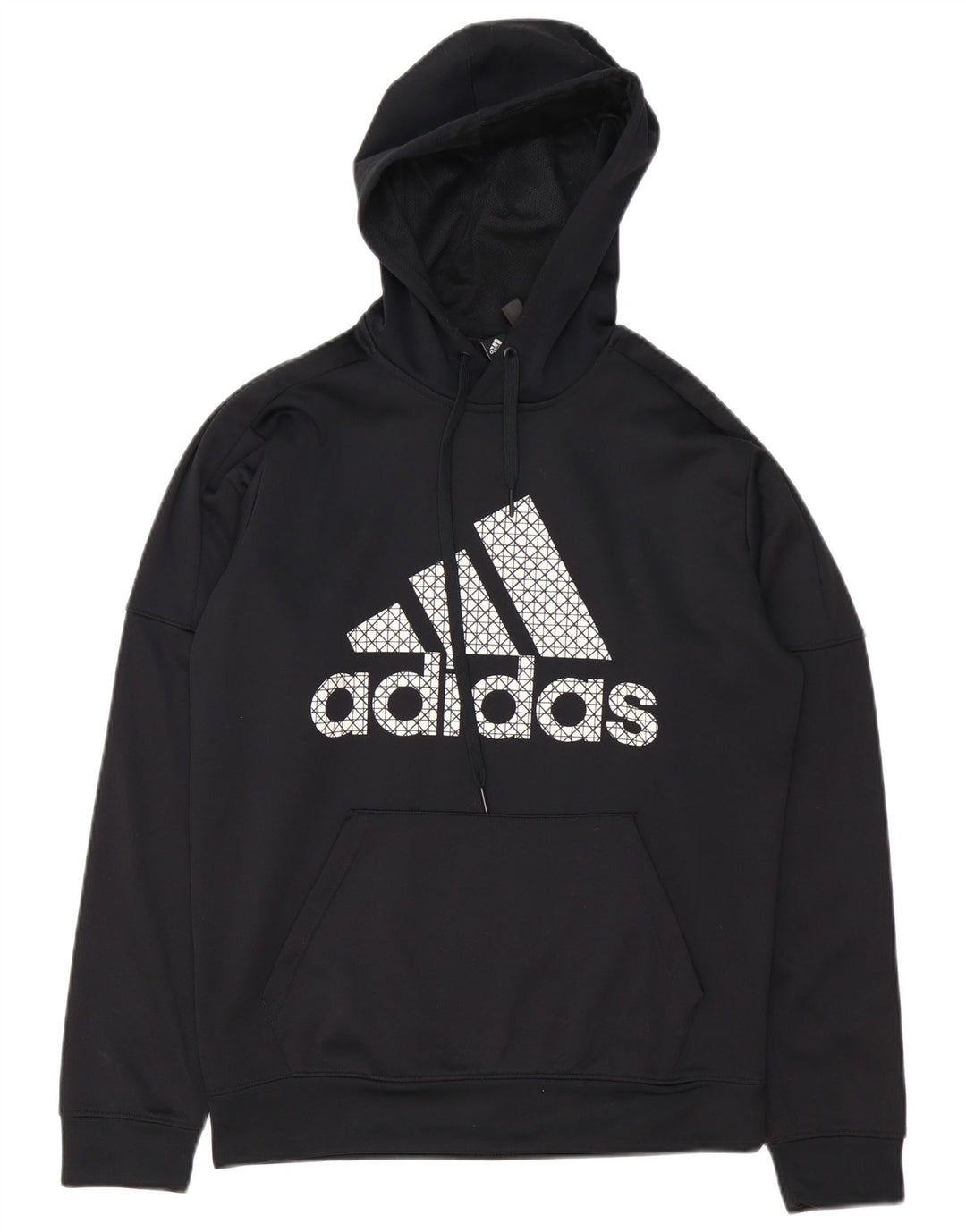 ADIDAS Mens Climawarm Graphic Hoodie Jumper Médio Preto Poliéster