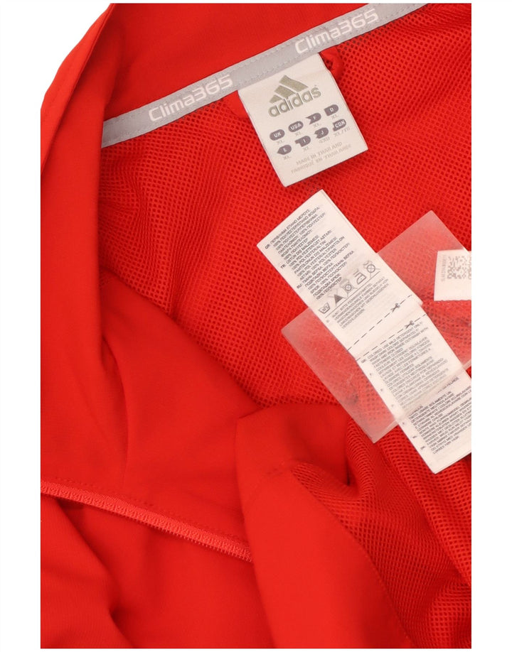 Adidas Mens Clima 365 Tracksuit Top Jacket XL Vermelho Colourblock Poliéster