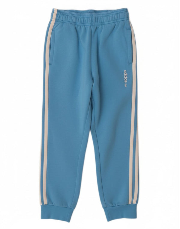 ADIDAS Meninos Calças de Treino Joggers 6-7 Anos Azul Algodão