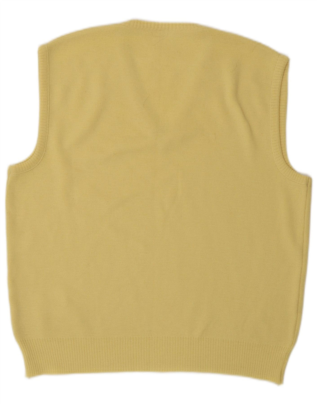 Regata masculina vintage com colete médio amarelo