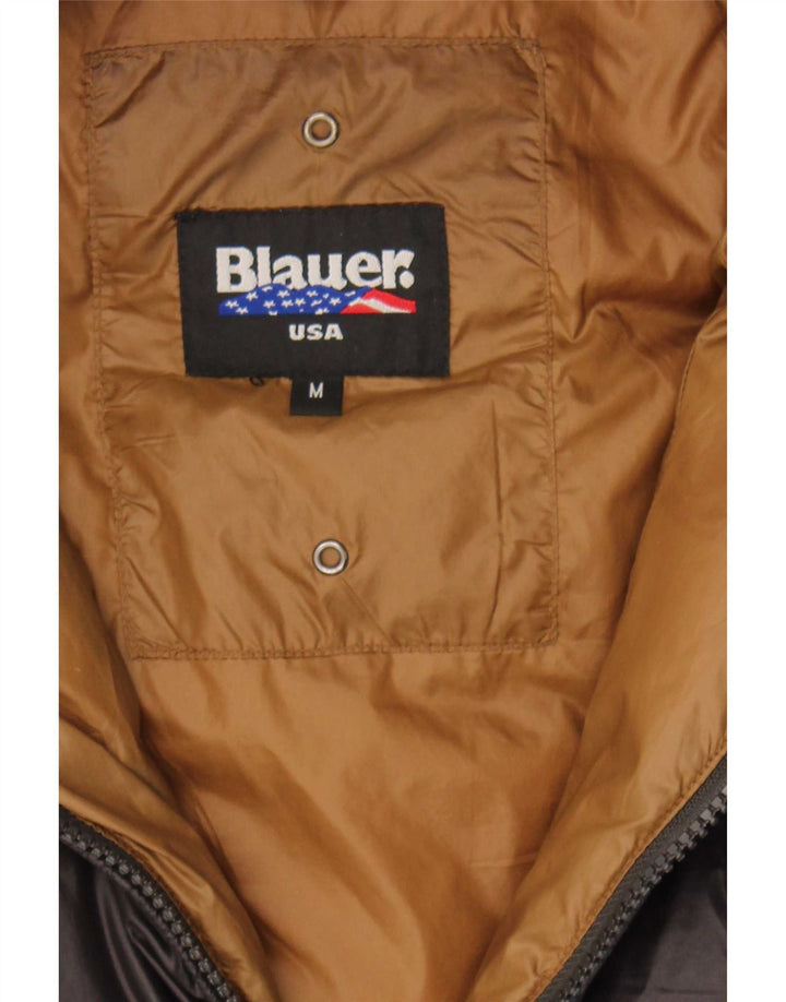 Jaqueta feminina acolchoada com capuz Blauer UK 12 poliamida preta média