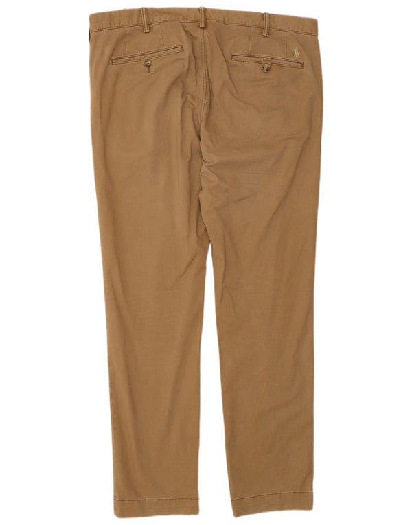 Calça Chino Masculina Polo Ralph Lauren Stretch Slim Fit W36 L32 Marrom