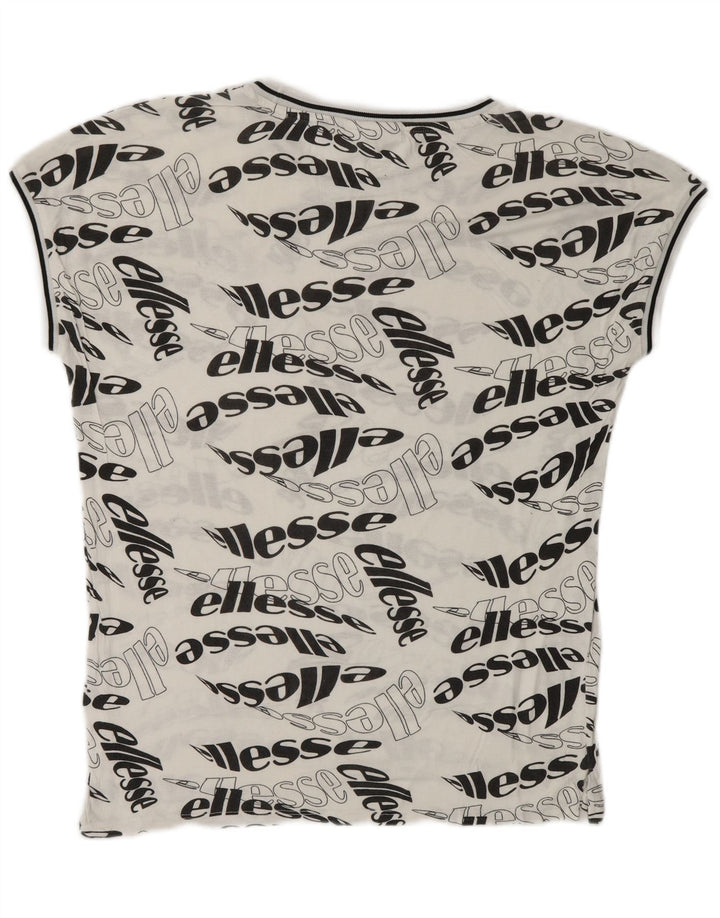 Camiseta masculina gráfica ELLESSE pequena branca