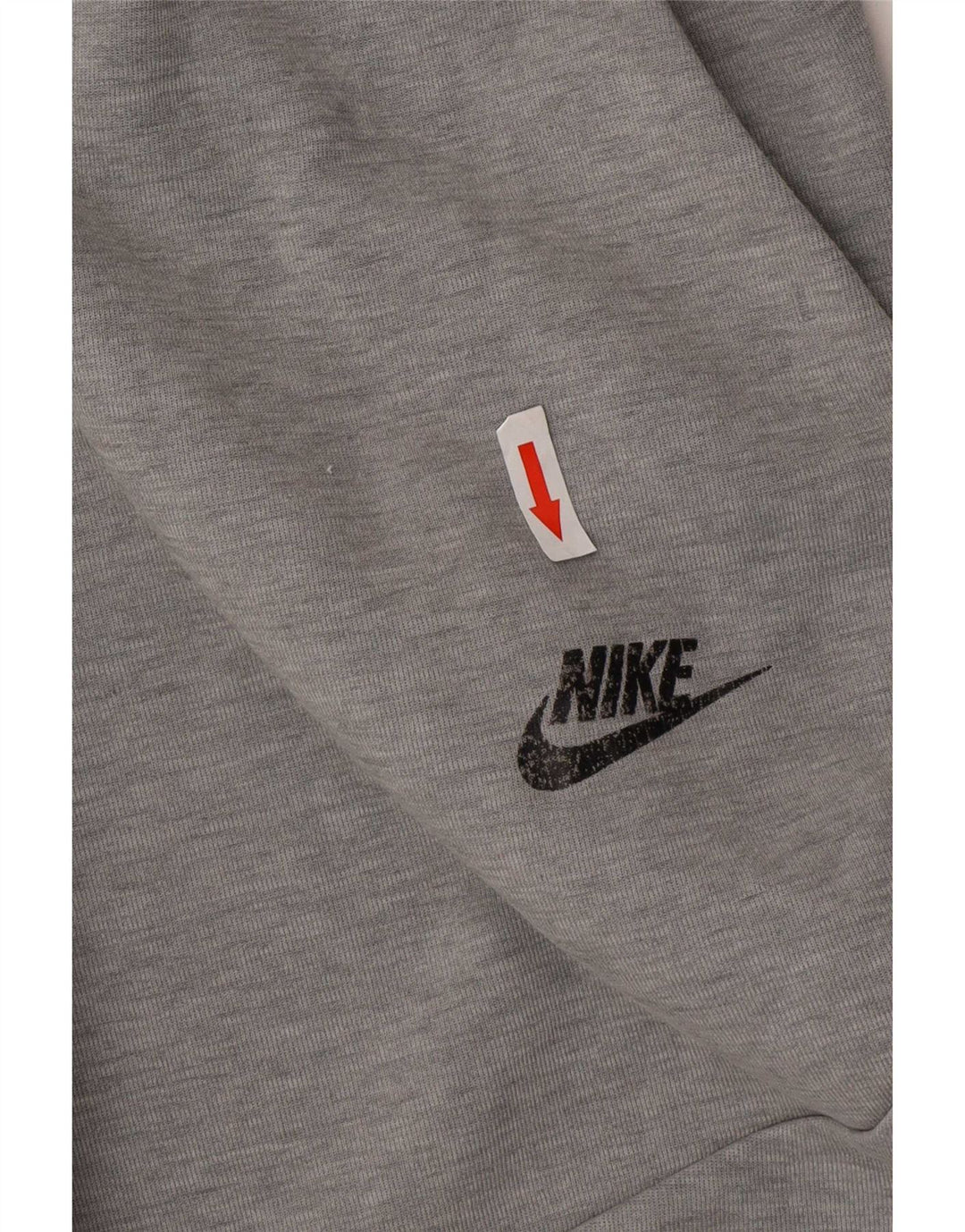 Calça de treino masculina Nike Joggers cinza médio algodão colorblock