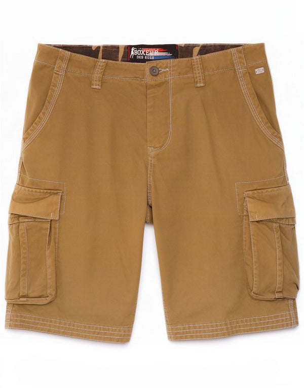 Boxeur Des Rues Mens Cargo Shorts IT 50 Grande W34 Algodão Bege