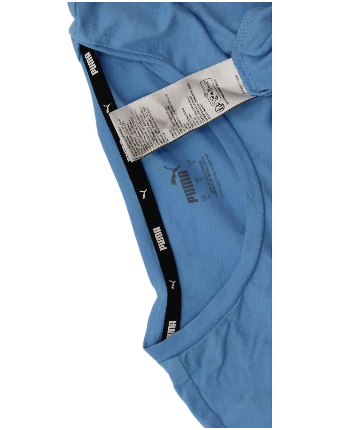 Camiseta feminina PUMA UK 16 grande algodão azul