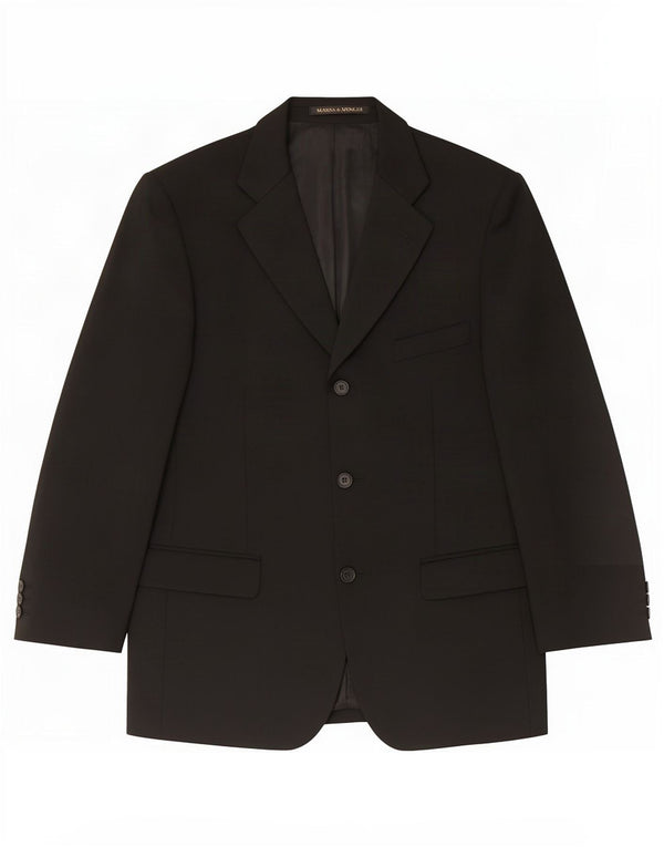 Michael 3 botões Blazer jaqueta masculina Marks & Spencer Reino Unido 40 médio preto