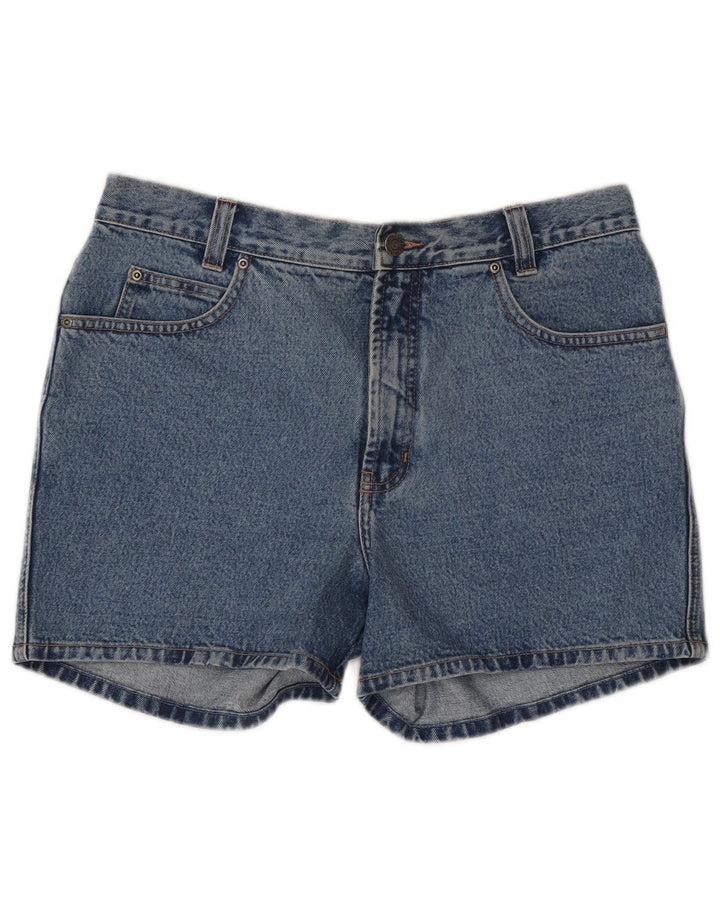 Shorts jeans feminino Jeanagers W33 grande algodão azul