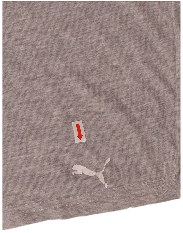 Camiseta feminina PUMA UK 14 grande algodão cinza
