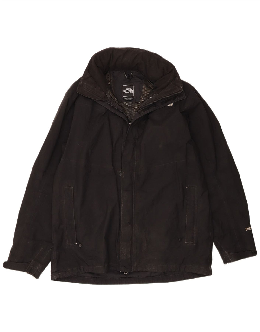 Jaqueta de chuva masculina com capuz The North Face UK 42 XL poliéster preto