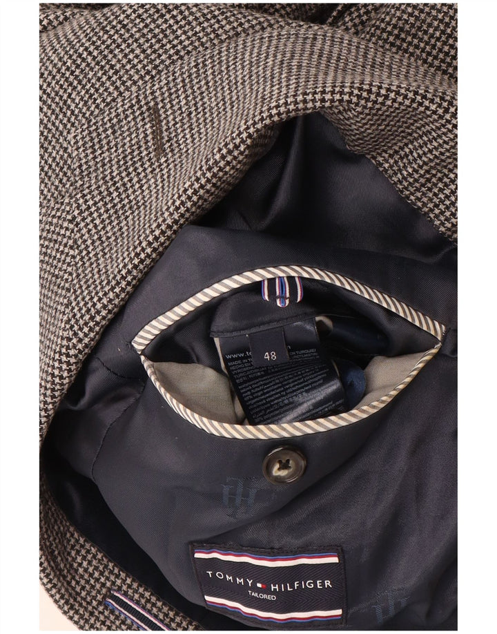 Jaqueta blazer masculina TOMMY HILFIGER IT 48 cinza médio Houndstooth