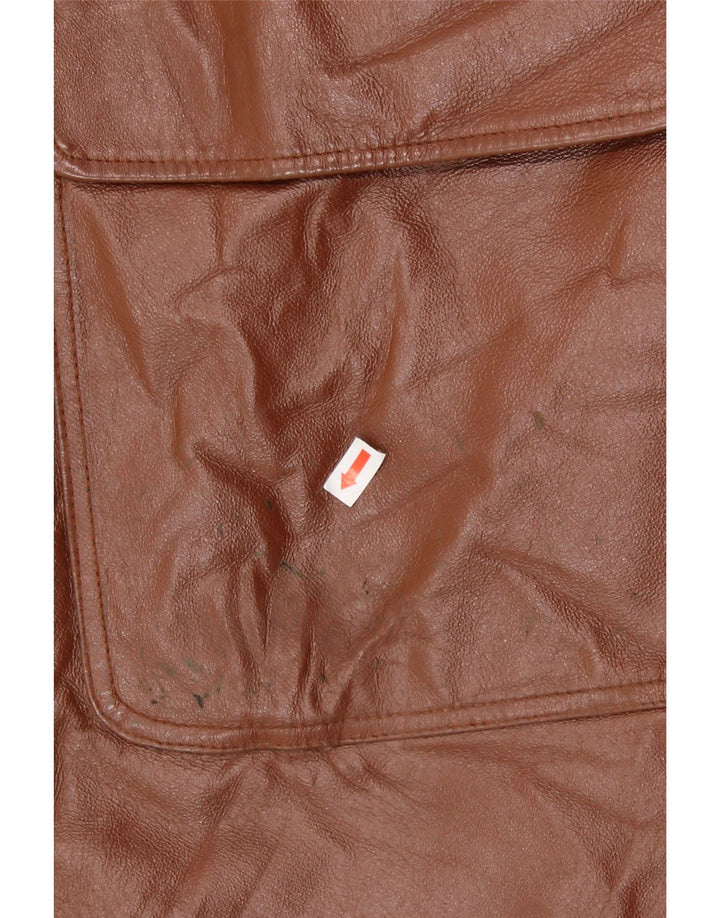 DANDY Mens Leather Jacket IT 54 2XL Brown Leather Vintage Dandy and Second-Hand Dandy from Messina Hembry 