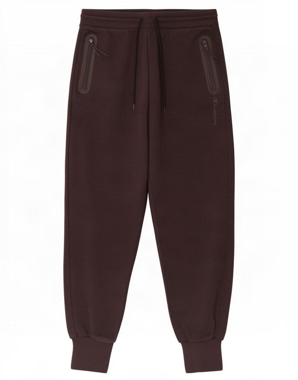 Calça de treino feminina Champion Joggers UK 14 grande algodão preto