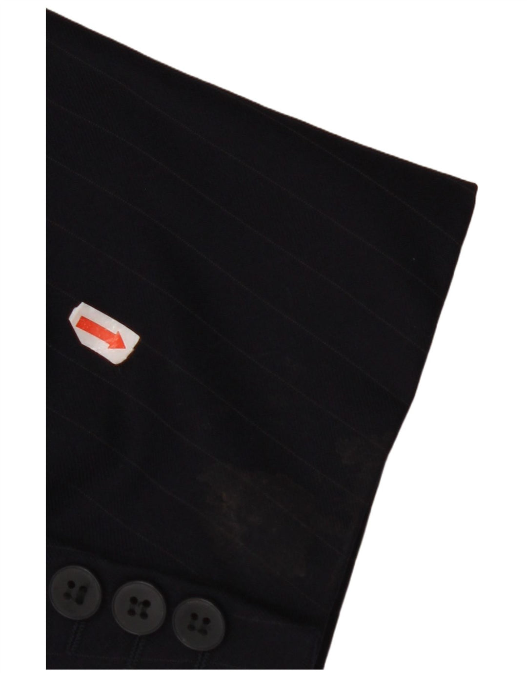 Jaqueta blazer masculina JAEGER com peito duplo EU 58 4XL listrado azul marinho