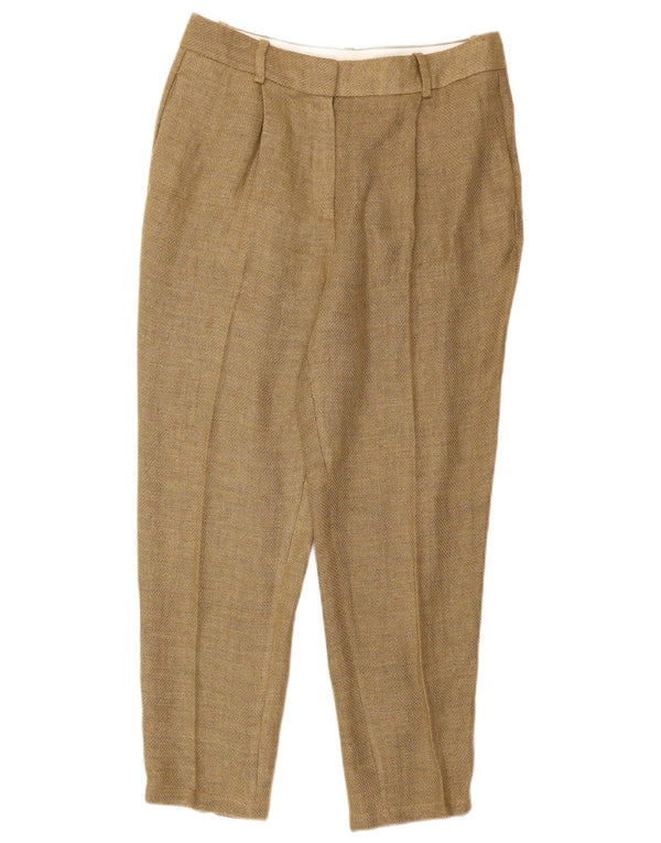Calça Chino Feminina Massimo Dutti Cintura Alta EU 40 Médio W30 L26 Marrom