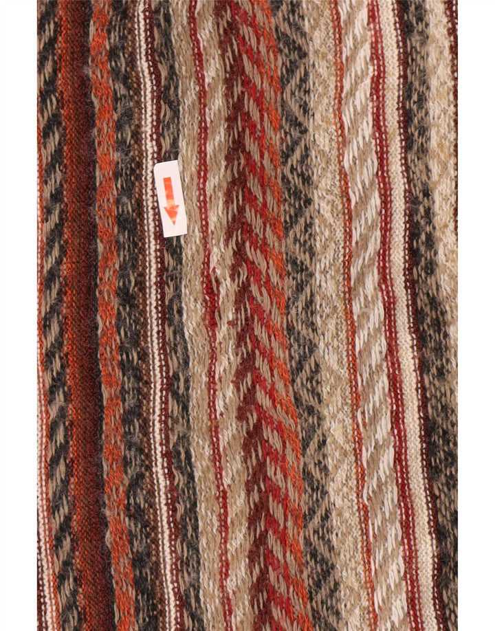 Colete masculino vintage grande listrado multicolorido