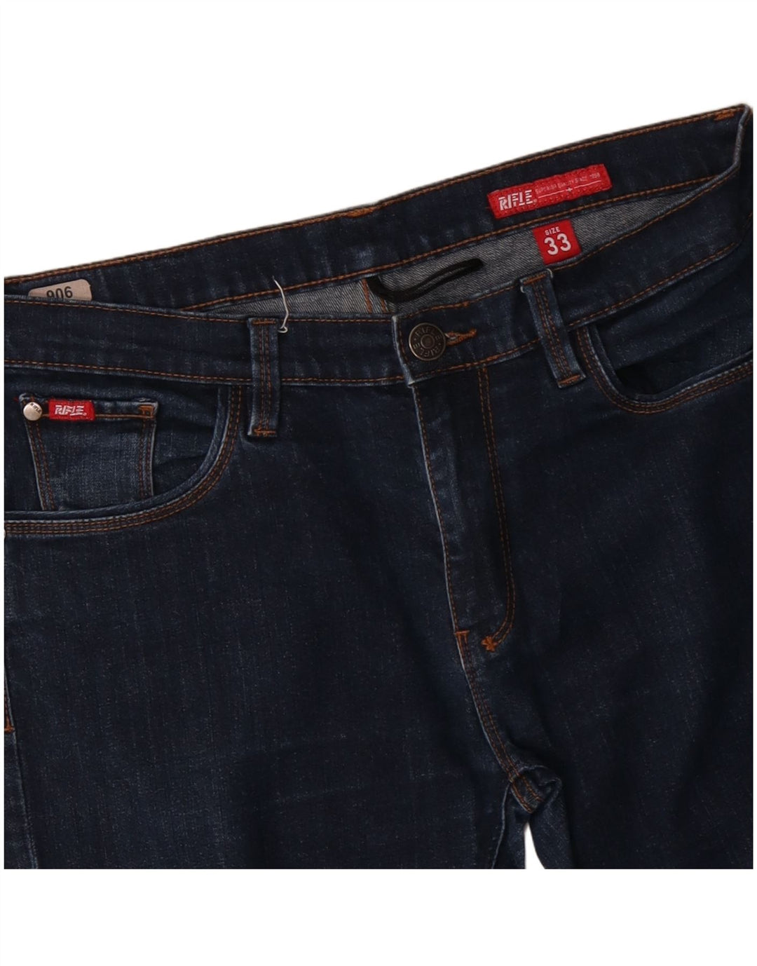 RIFLE Masculino Slim Jeans W33 L28 Azul Algodão