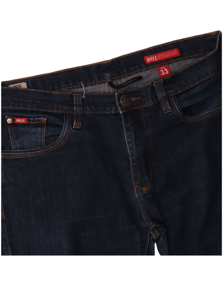 RIFLE Masculino Slim Jeans W33 L28 Azul Algodão