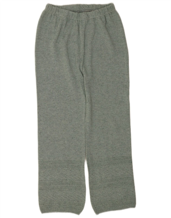 Calça de treino feminina vintage UK 8 pequena verde