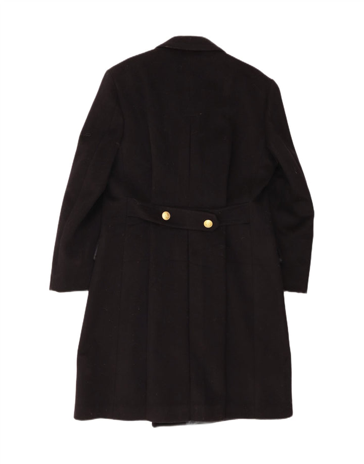 Casaco feminino vintage duplo breasted IT 52 2XL preto clássico