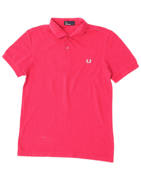 Camisa polo feminina Fred Perry Reino Unido 10 pequena rosa