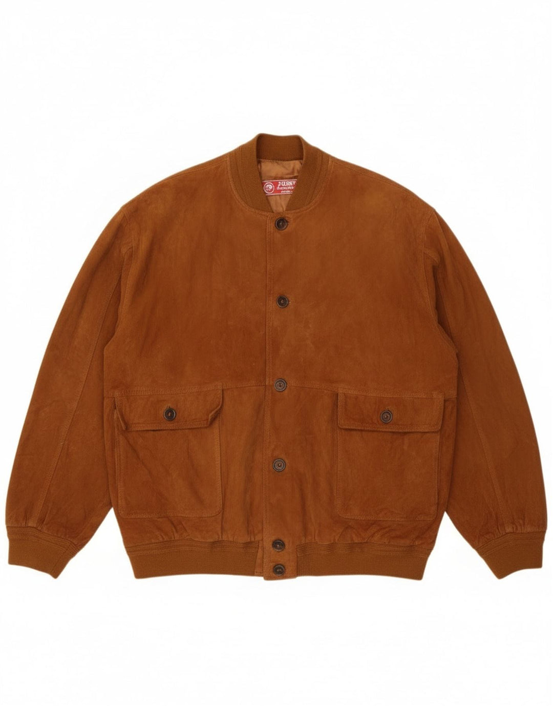 Jaqueta bomber masculina Jolly de camurça IT 58 4XL couro marrom