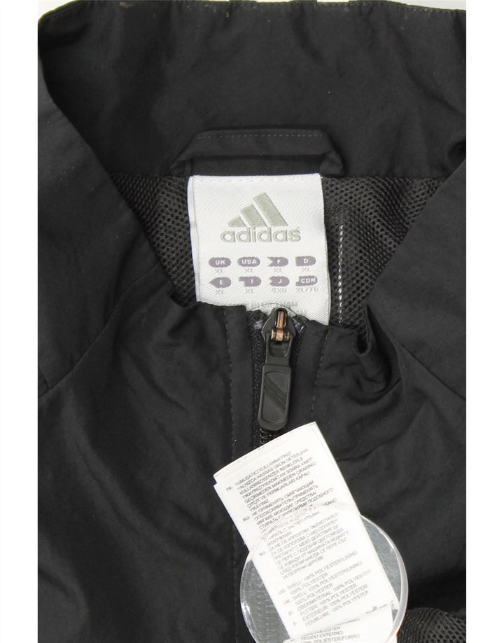 ADIDAS Mens Tracksuit Top Jacket XL Preto Poliéster