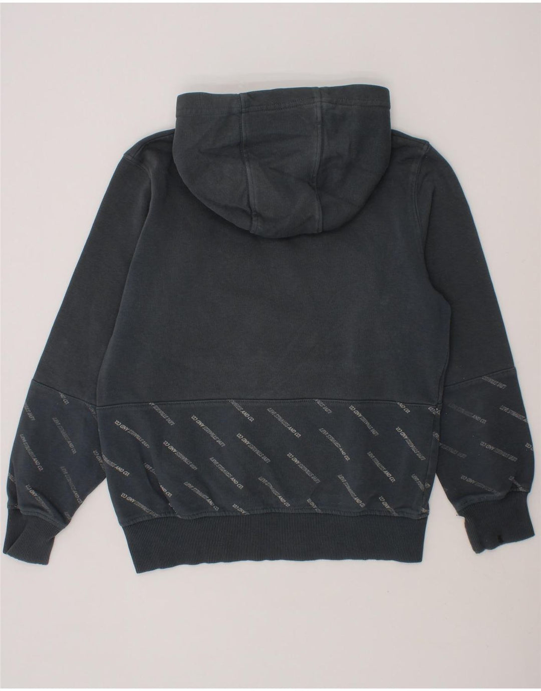 LEVI'S Boys Graphic Hoodie Jumper 9-10 Years Grey Cotton Vintage Levi's and Second-Hand Levi's from Messina Hembry 