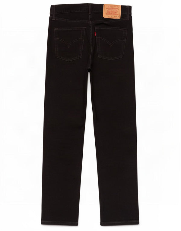 Levi's Masculino 521 Straight Jeans W30 L30 Algodão Preto