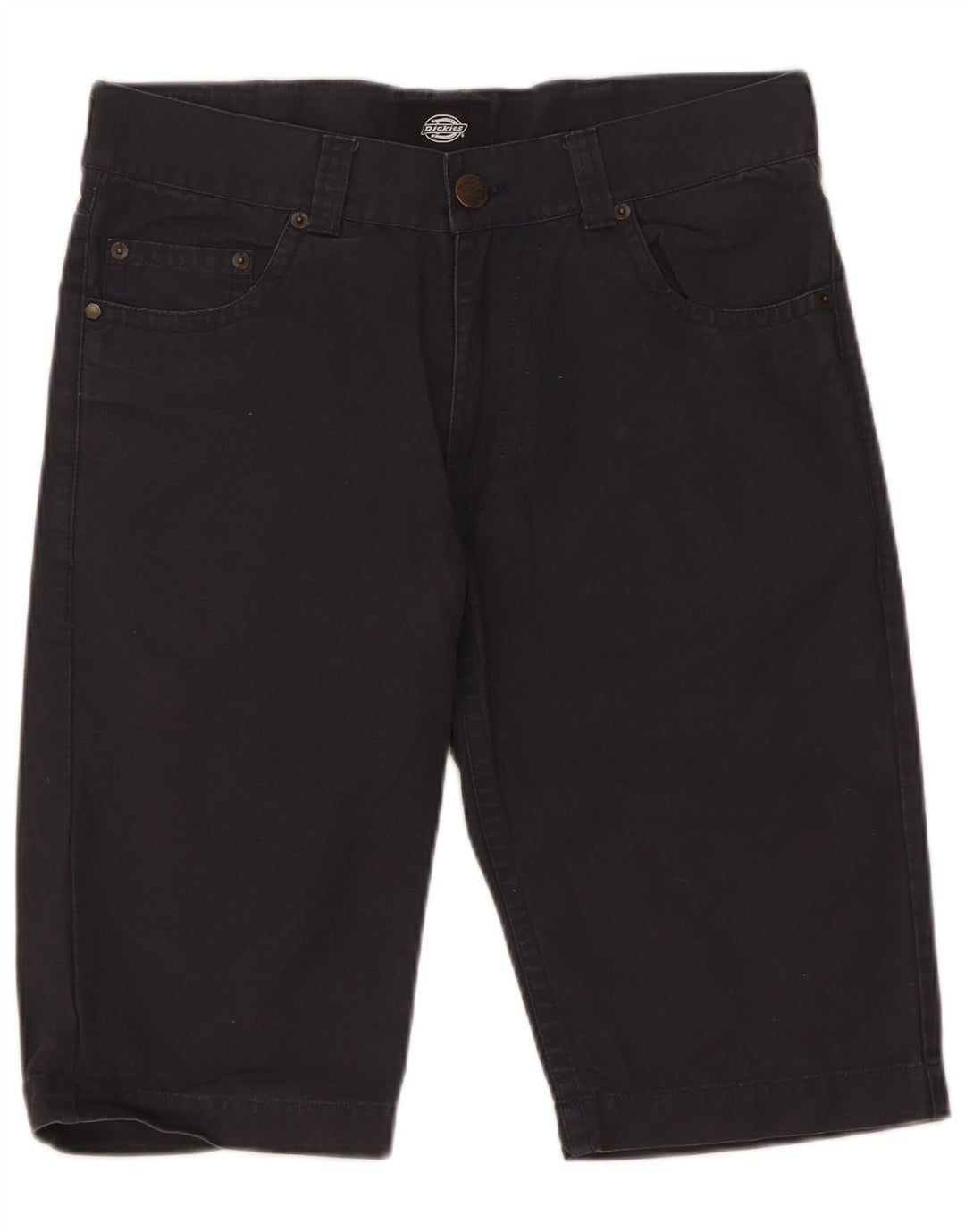 Shorts casuais masculinos Dickies W30 algodão azul marinho médio
