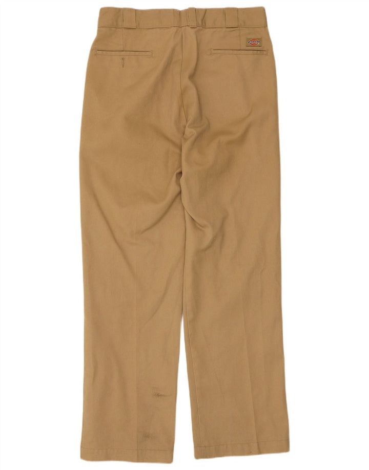 Calças Chino retas masculinas Dickies W32 L32 poliéster bege