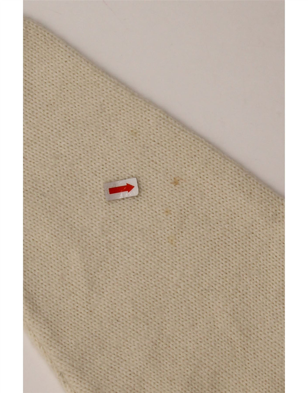 Suéter feminino VINTAGE com gola tartaruga e gola redonda UK 14 médio off white