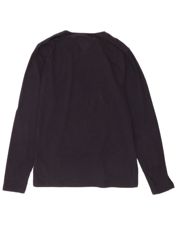 Tommy Hilfiger Mens Extra Slim Top Manga Longa Médio Algodão Azul Marinho