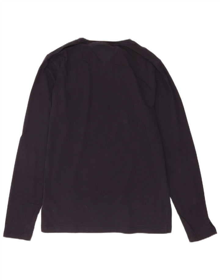 Tommy Hilfiger Mens Extra Slim Top Manga Longa Médio Algodão Azul Marinho