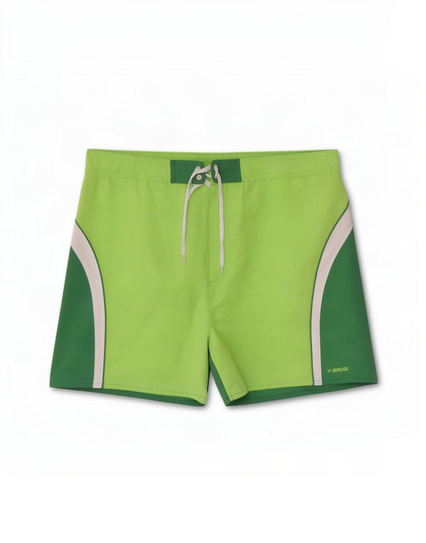 Shorts de natação masculino Brugi XL verde Colourblock poliéster