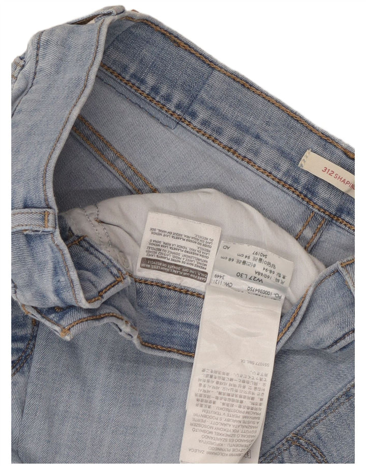 Calça jeans feminina Levi's 312 Shaping Slim W27 L30 azul algodão