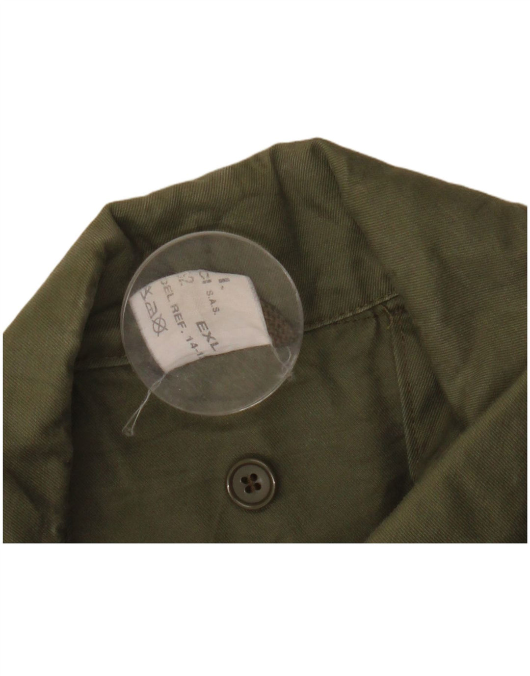 Casaco militar masculino vintage UK 42 XL cáqui