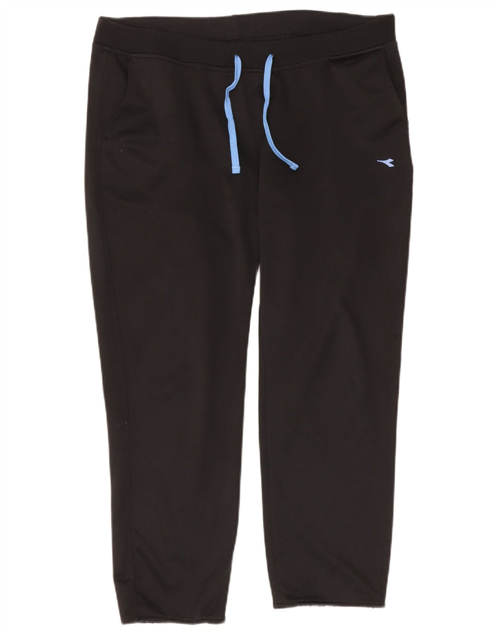 Calça de treino masculina Diadora XL poliéster preto