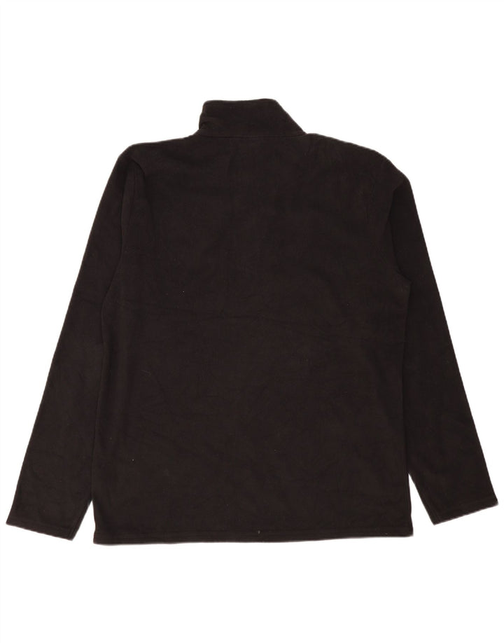Mountain Warehouse Mens Zip Neck Fleece Jumper Grande Poliéster Preto