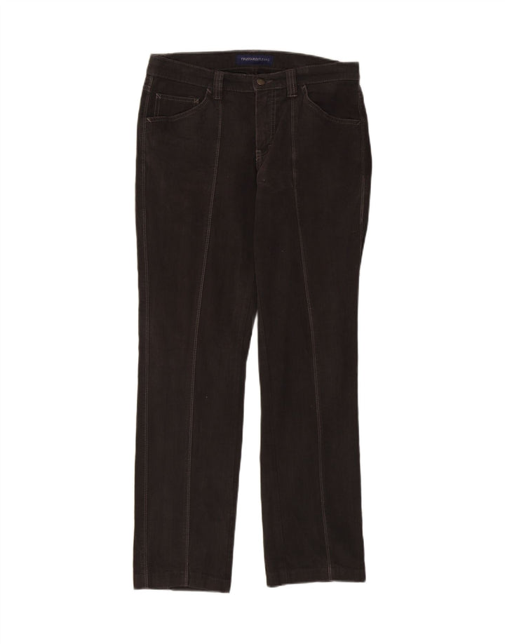 TRUSSARDI Mens Straight Casual Trousers W34 L30 Brown Vintage Trussardi and Second-Hand Trussardi from Messina Hembry 
