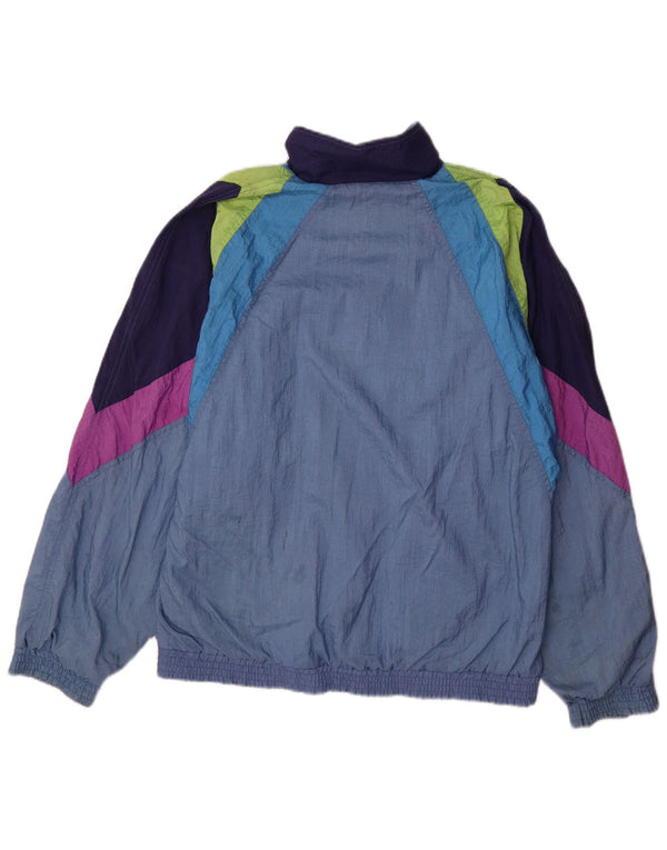 PUMA Mens Tracksuit Top Jacket Médio Azul Colourblock Poliamida