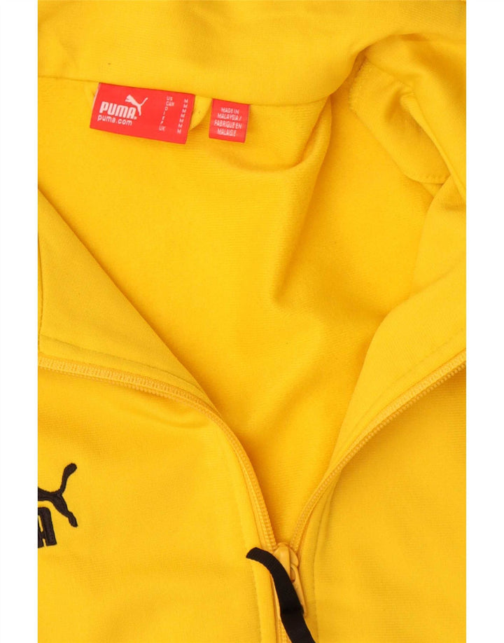 Puma Mens Tracksuit Top Jacket Médio Amarelo Colorblock Poliéster