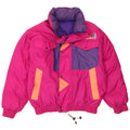 Jaqueta de esqui reversível com capuz masculino Noruega UK 38 Medium Pink Colourblock