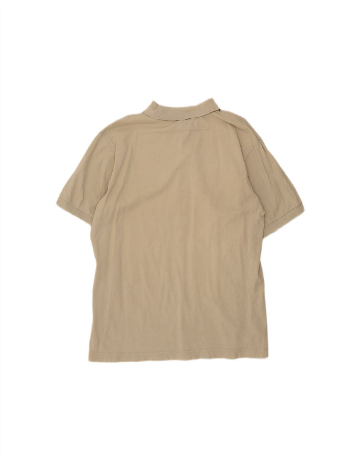 Camisa polo masculina KAPPA grande algodão bege