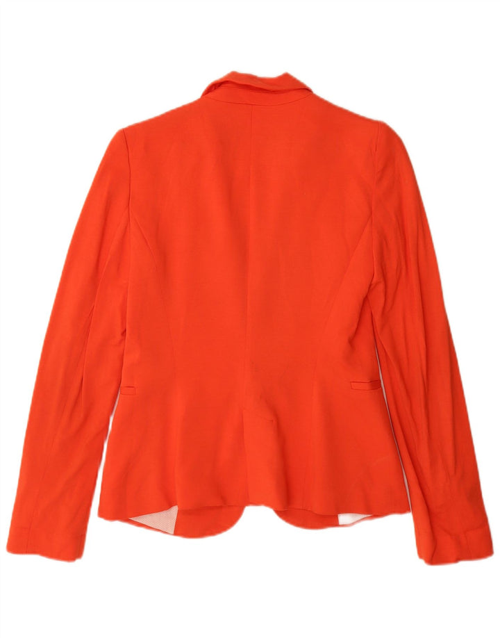 Jaqueta blazer feminina Zara com 1 botão Reino Unido 6 XS laranja