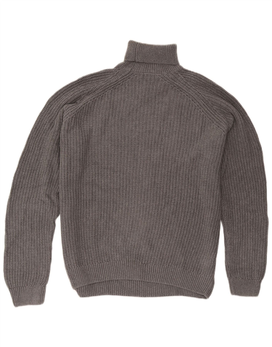 Zara Suéter masculino com gola redonda grande cinza