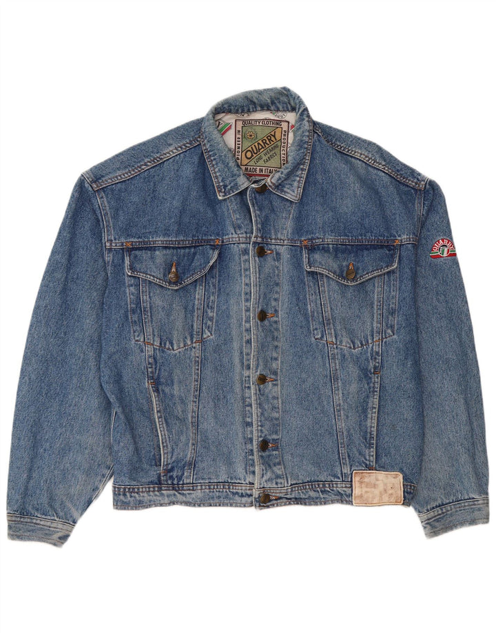 Jaqueta jeans masculina Quarry UK 42 XL azul