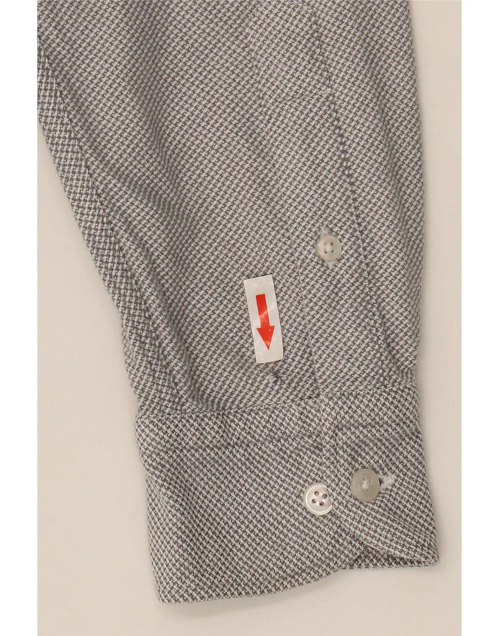 Camisa masculina Massimo Dutti cinza médio