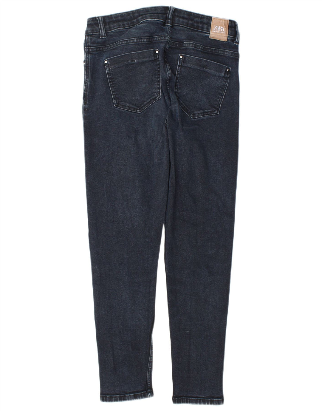 Zara Womens Slim Jeans EU 40 Médio W30 L26 Azul Marinho Algodão